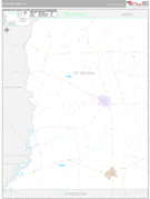 St. Helena Parish (County), LA Digital Map Premium Style